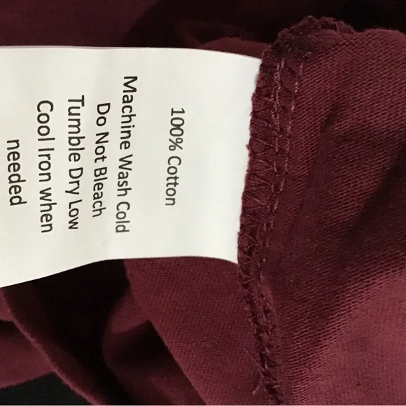 NWT! ATUN Women's Long Sleeve Maroon Top - Picture 5 of 5